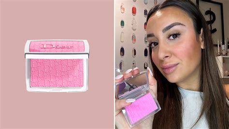 dior blush pink|dior blush with flushed cheeks.